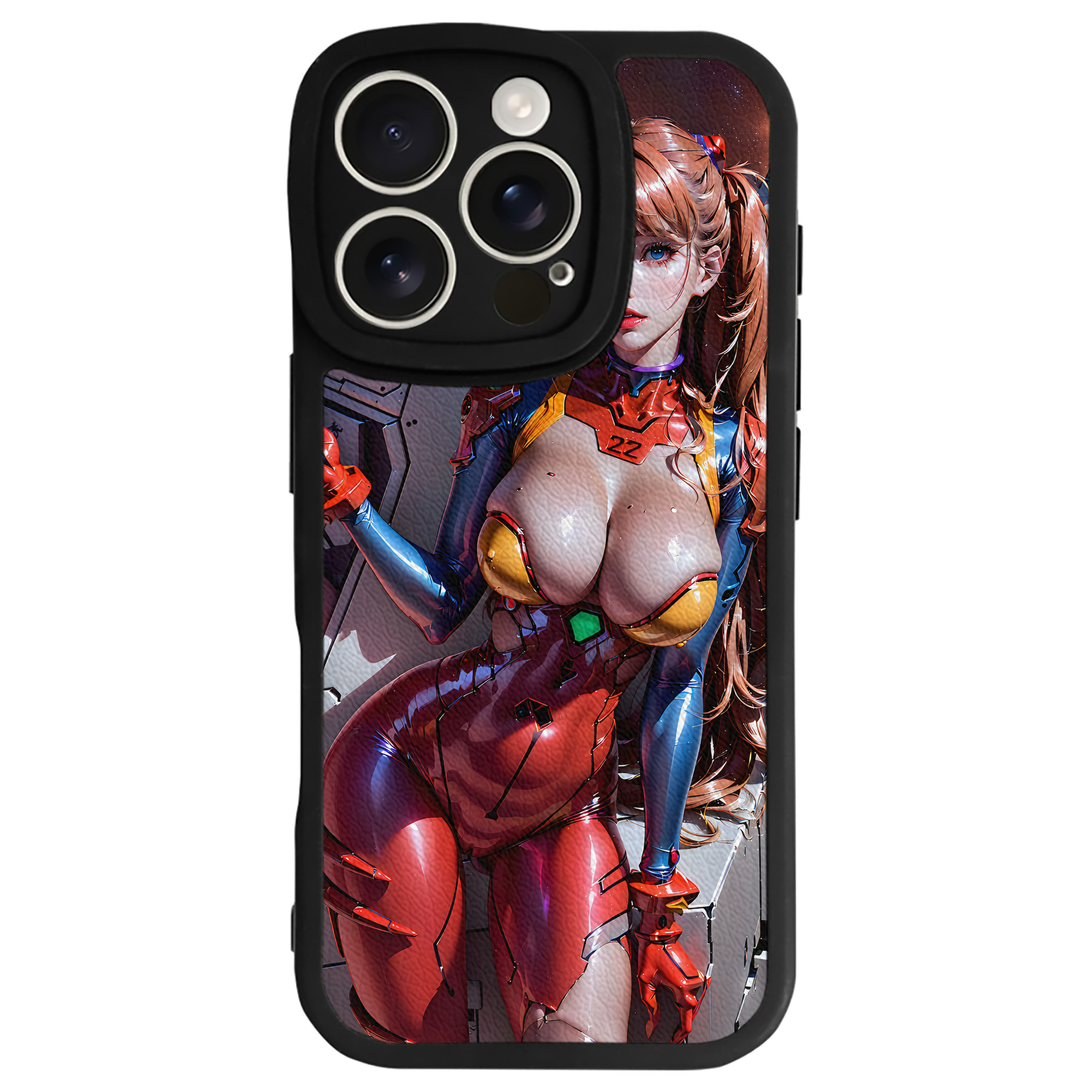 （画像用） EVA 新世紀エヴァンゲリオン 【iPhone 16シリーズ対応】シリコンスマホケース（レザー調） 材質：シリコン